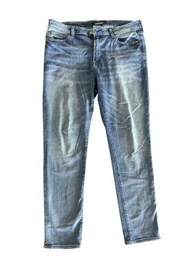 Blue Slim Hyper Stretch Jeans by Express (Size 36x32)